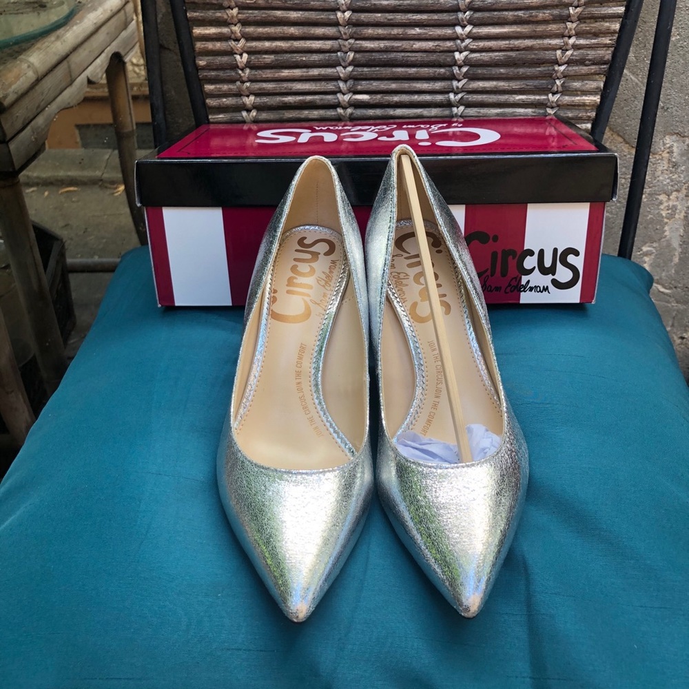 🆕Sam Edelman Circus silver heels